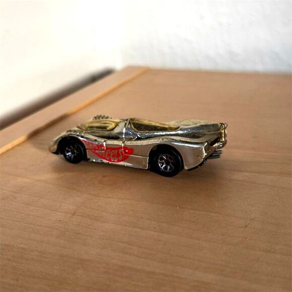 Vintage 90s Hot Wheels 1994 Power Pistons Silver Chrome Diecast Car Vintage 1:64 - Picture 7 of 8